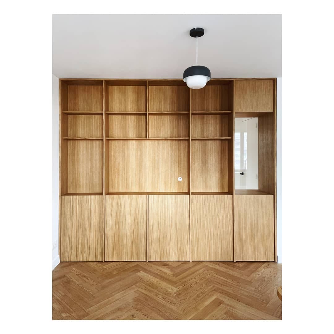 Bibliothèque, bureau & plan de travail